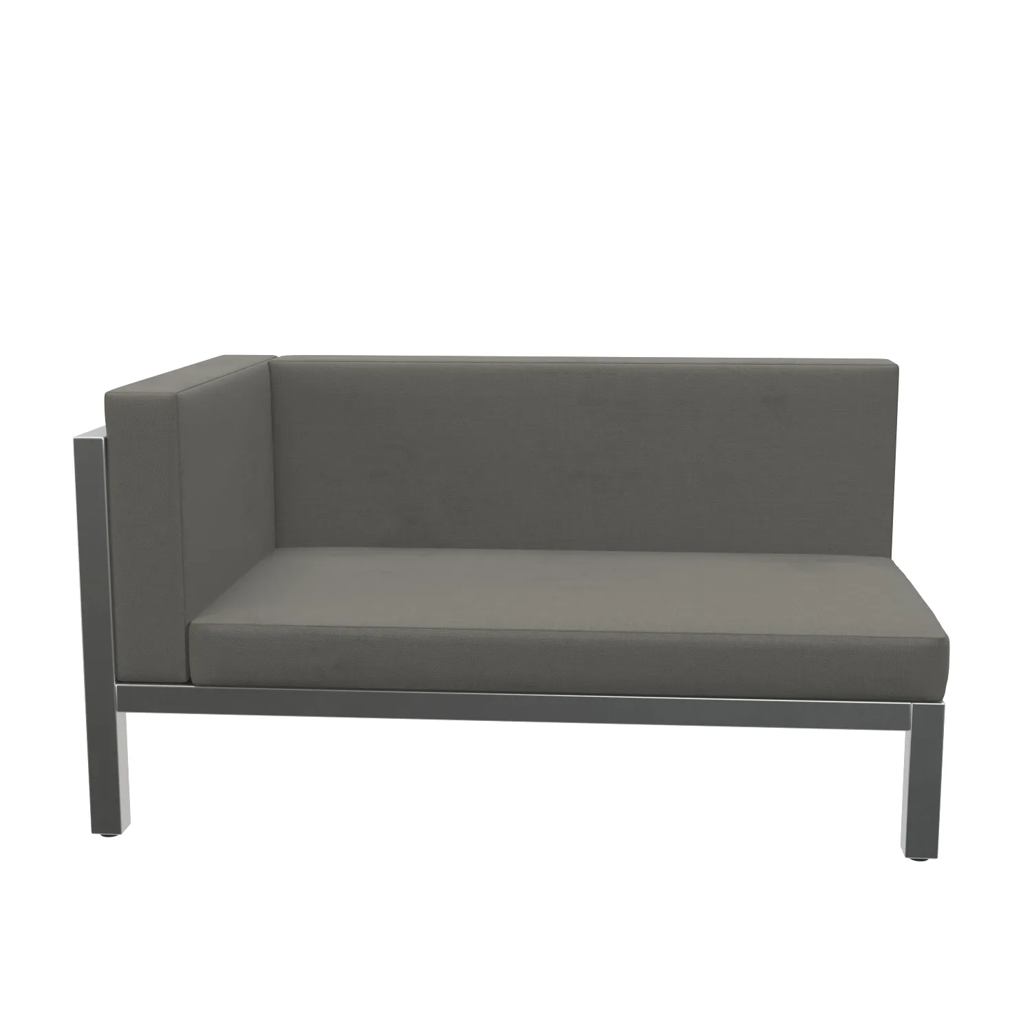 Metal Base And Upholstred Seat Sectional Sofa PBR 3D Model_04
